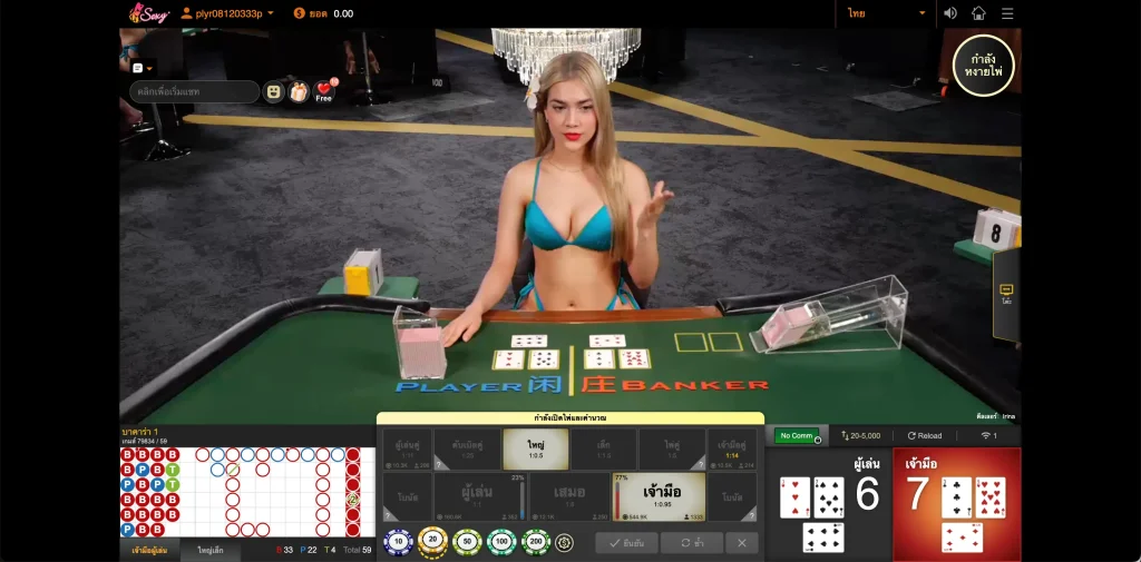 เกมบาคาร่า ค่าย AE Sexy ใน UFABET