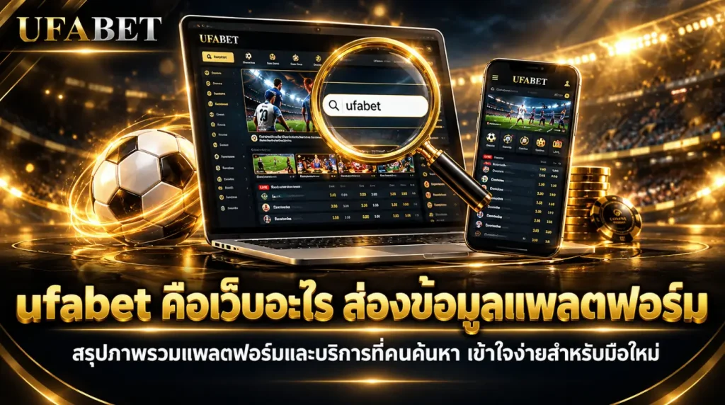 ufabet คือเว็บอะไร พร้อมข้อมูลแพลตฟอร์ม